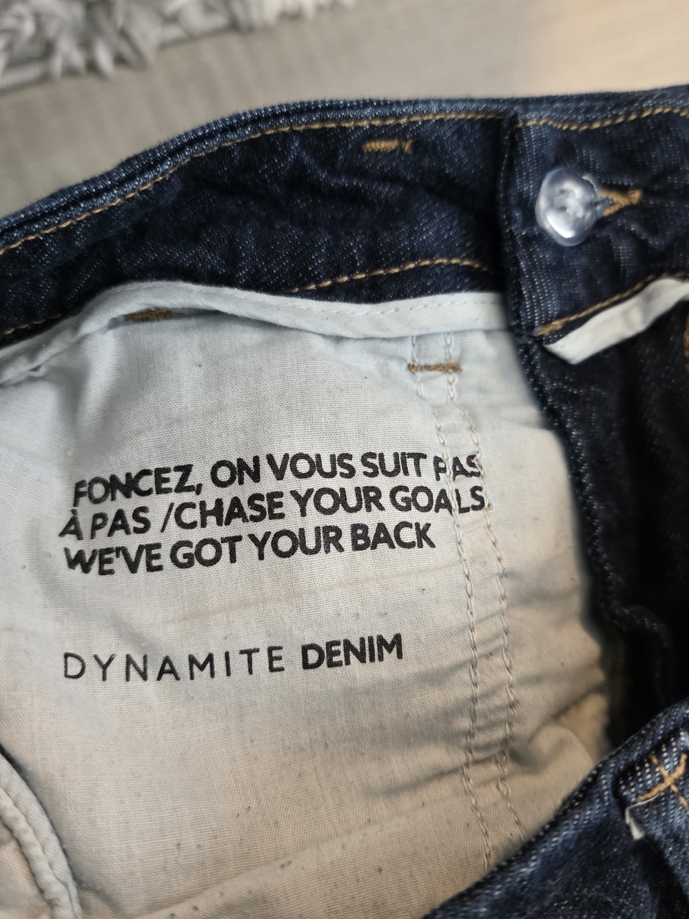 Dynamite Denim Heidi Cropped Wide Leg Jeans Dark Wash Size 25 - Picture 12 of 13